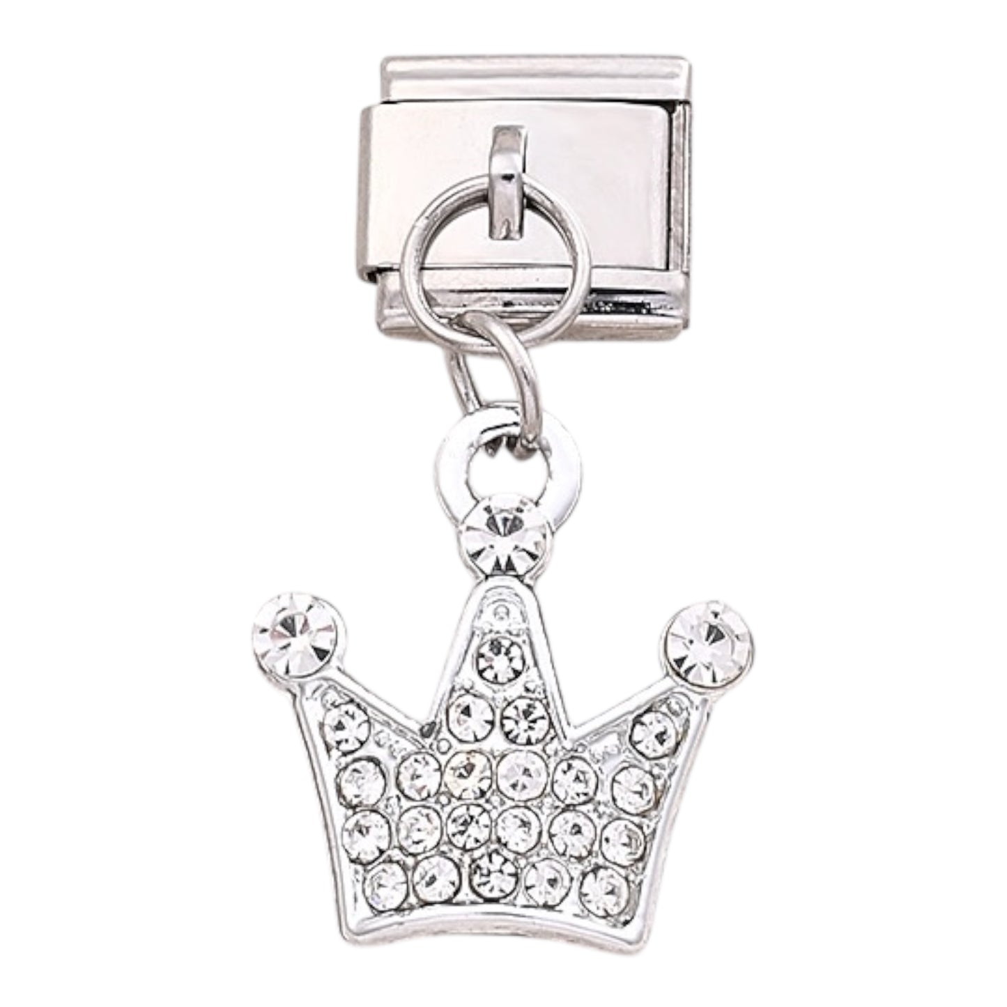 Charm Corona Plateada