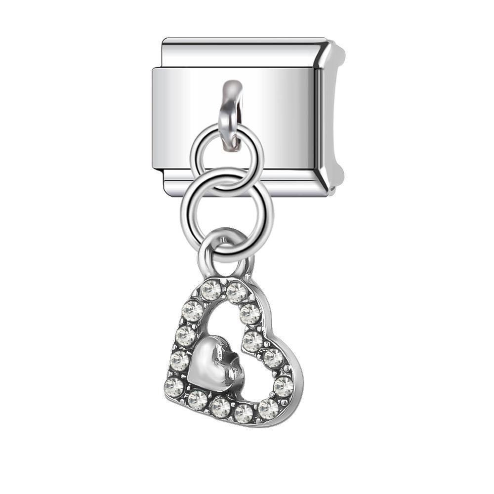 Charm Grande Corazón Brillo
